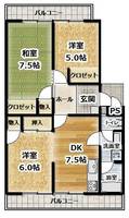 ルミウス八町西の間取り