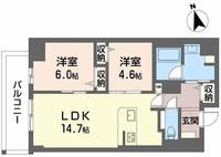 大阪府大阪市西区南堀江4(マンション)の賃貸物件の間取り