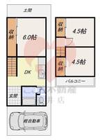大阪府堺市東区北野田(一戸建)の賃貸物件の間取り