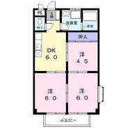 愛知県名古屋市中川区吉津3(アパート)の賃貸物件の間取り