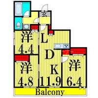 ルミエール北綾瀬の間取り