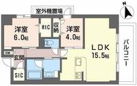 大阪府大阪市西区南堀江4(マンション)の賃貸物件の間取り