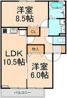 エーデルハイム ASAKAの間取り