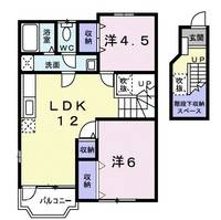 山口県下関市豊浦町大字黒井(アパート)の賃貸物件の間取り