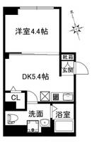 東京都中央区湊3(マンション)の賃貸物件の間取り