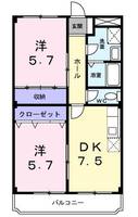 兵庫県三木市加佐(マンション)の賃貸物件の間取り