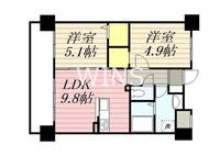 福岡県福岡市東区原田4(マンション)の賃貸物件の間取り
