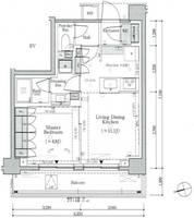 パークリュクス蒲田一丁目の間取り