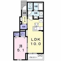 福島県いわき市内郷高坂町桜井(アパート)の賃貸物件の間取り