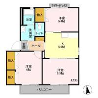 栃木県佐野市堀米町(アパート)の賃貸物件の間取り