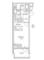 東京都港区東麻布3(マンション)の賃貸物件の間取り