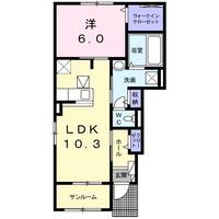 ハルレイ Bの間取り