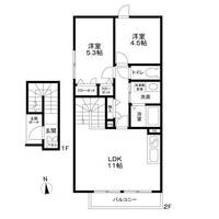 東京都目黒区目黒本町6(アパート)の賃貸物件の間取り