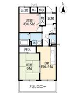 URアーバンラフレ志賀の間取り