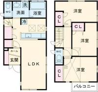 東京都立川市錦町6(一戸建)の賃貸物件の間取り