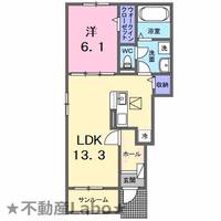 徳島県三好郡東みよし町加茂(アパート)の賃貸物件の間取り