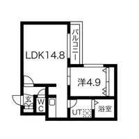 北海道札幌市中央区北五条西22(マンション)の賃貸物件の間取り