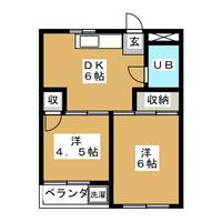 東京都品川区荏原1(マンション)の賃貸物件の間取り
