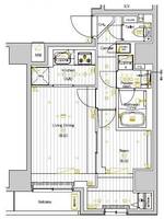 東京都墨田区亀沢4(マンション)の賃貸物件の間取り