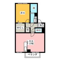 フラワーコート D棟の間取り