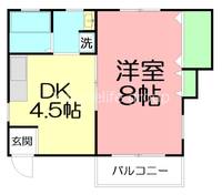 神奈川県茅ヶ崎市東海岸北3(アパート)の賃貸物件の間取り
