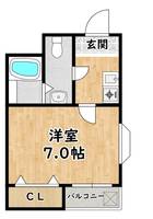 大阪府大阪市淀川区塚本2(マンション)の賃貸物件の間取り
