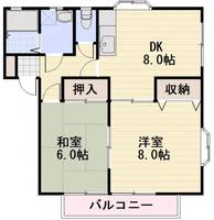 長野県長野市大字稲葉(アパート)の賃貸物件の間取り