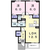 山口県山口市小郡上郷(アパート)の賃貸物件の間取り