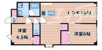 大阪府豊中市上新田1(マンション)の賃貸物件の間取り