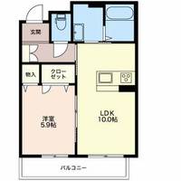 マストタウン上所 C107の間取り