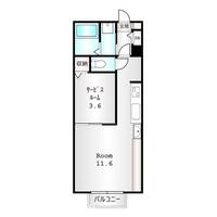 群馬県前橋市表町2(アパート)の賃貸物件の間取り