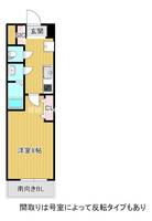 大阪府大阪市生野区鶴橋5(マンション)の賃貸物件の間取り