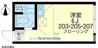神奈川県横浜市鶴見区潮田町2(アパート)の賃貸物件の間取り