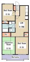 東京都杉並区宮前2(マンション)の賃貸物件の間取り