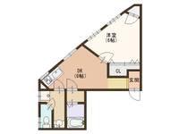 大阪府大阪市住之江区東加賀屋4(マンション)の賃貸物件の間取り