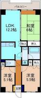 ダイアパレス北安江の間取り
