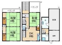 大阪府寝屋川市池田1(一戸建)の賃貸物件の間取り