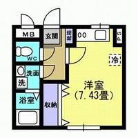 栃木県宇都宮市塙田4(マンション)の賃貸物件の間取り
