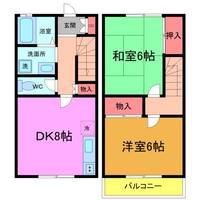 エクセル飯山満B棟の間取り