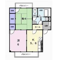 グランポルテ 木の宮Iの間取り