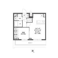 東京都新宿区若葉3(マンション)の賃貸物件の間取り