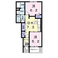 K エレガンスAの間取り