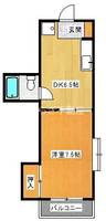 静岡県浜松市中央区安松町(マンション)の賃貸物件の間取り
