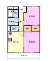 リバーハイツ日成の間取り