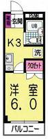 埼玉県深谷市仲町(マンション)の賃貸物件の間取り