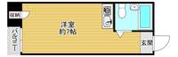 大阪府大阪市中央区日本橋2(マンション)の賃貸物件の間取り