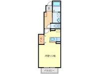 パルテール西条Aの間取り