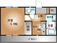 栃木県宇都宮市桜2(マンション)の賃貸物件の間取り