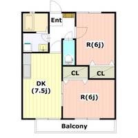 ムゲンハイツ若草の間取り