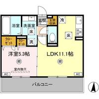 熊本県熊本市南区野田1(アパート)の賃貸物件の間取り